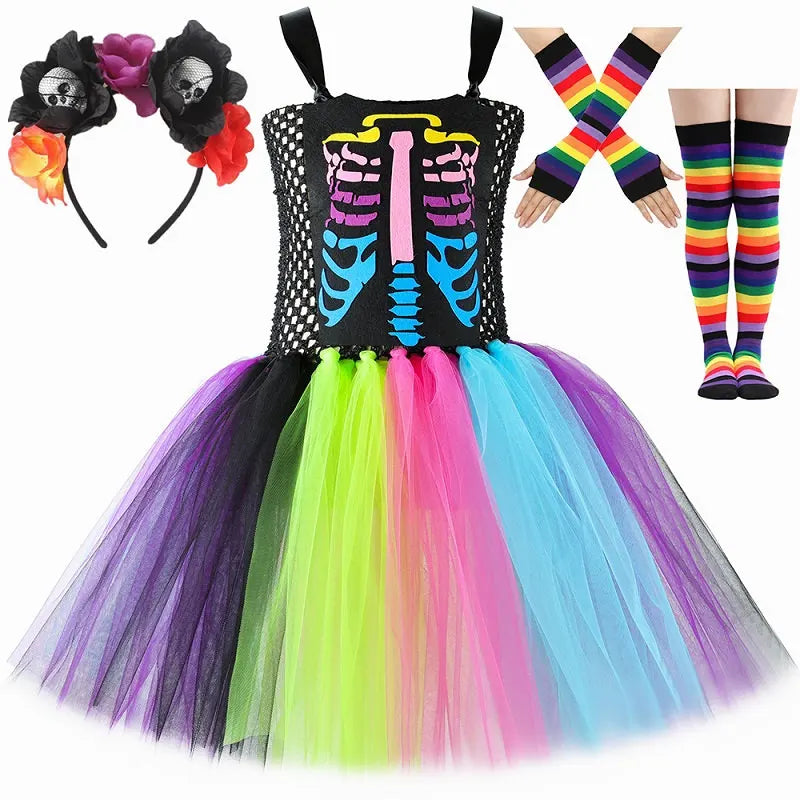 Rainbow Skeleton Dress