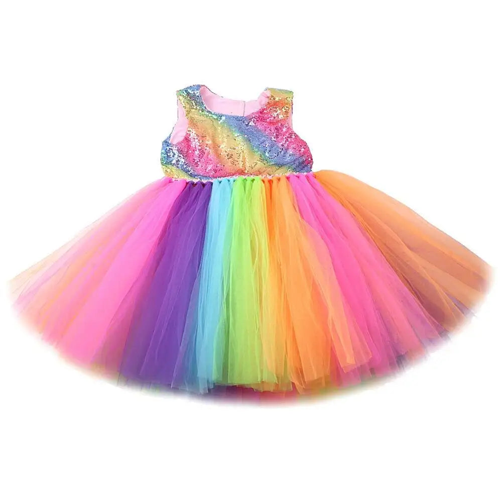 Rainbow Glitter Dress