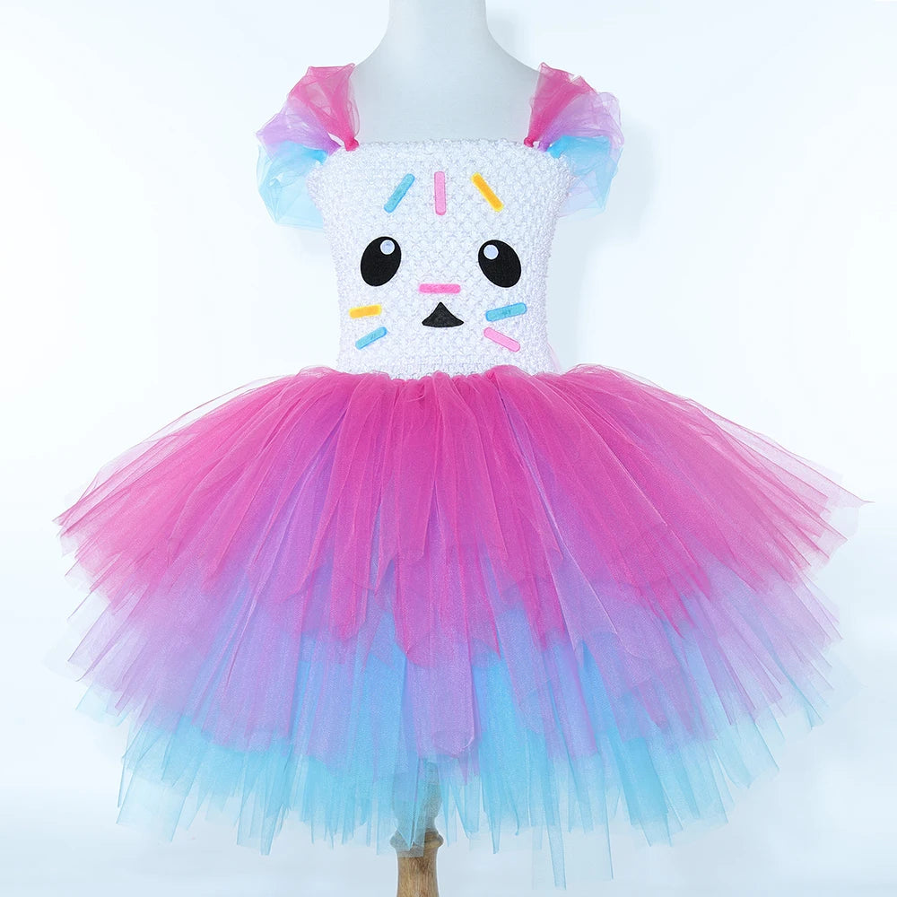 Gabby Cat Puffball Dress