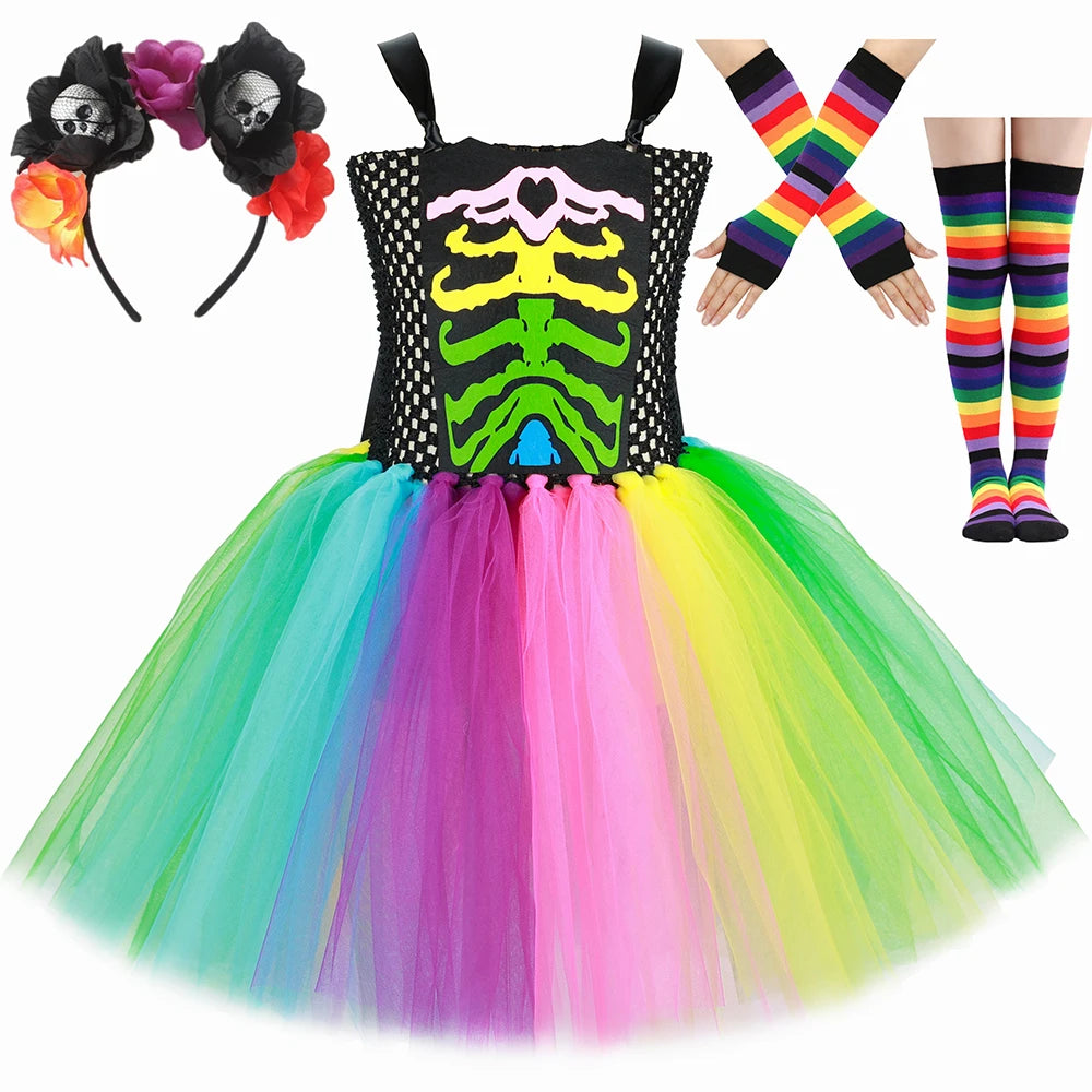 Rainbow Skeleton Dress