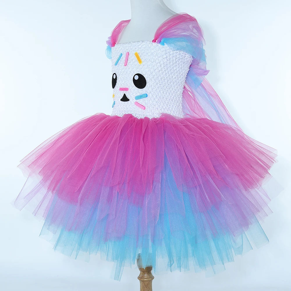Gabby Cat Puffball Dress