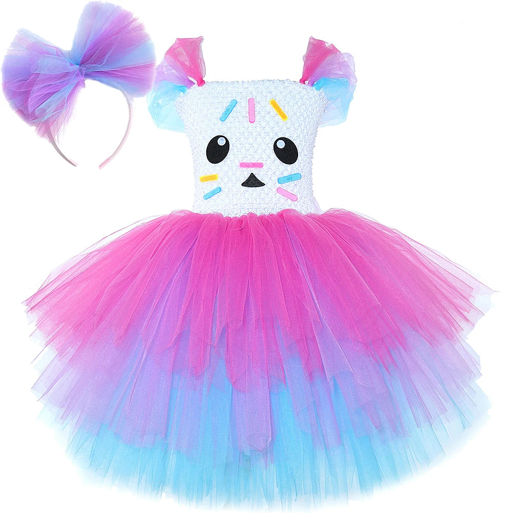 Gabby Cat Puffball Dress