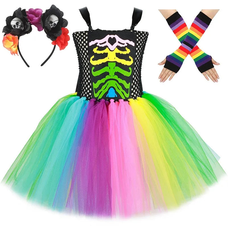Rainbow Skeleton Dress
