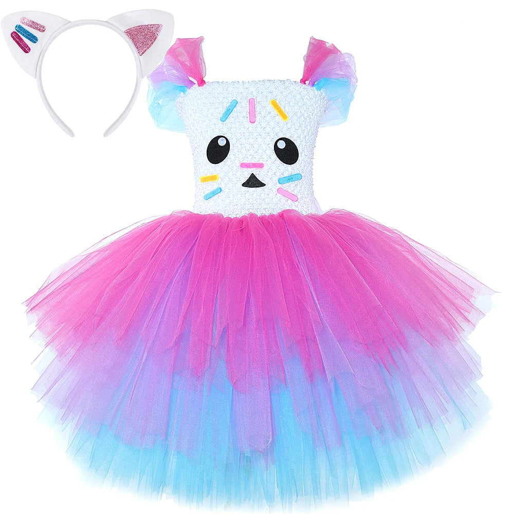 Gabby Cat Puffball Dress