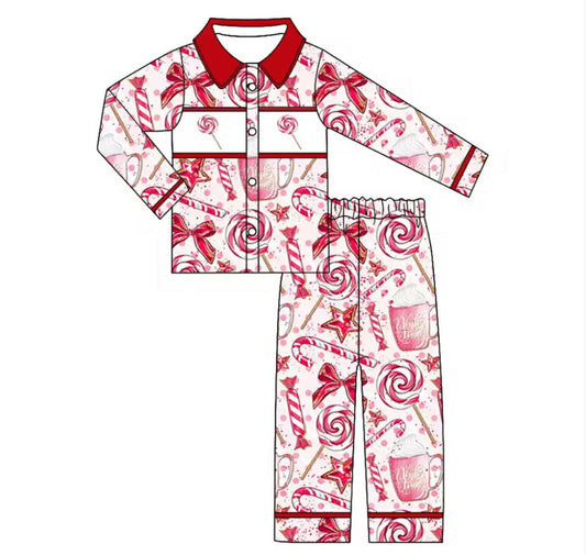 Boys Candy Cane Pyjamas