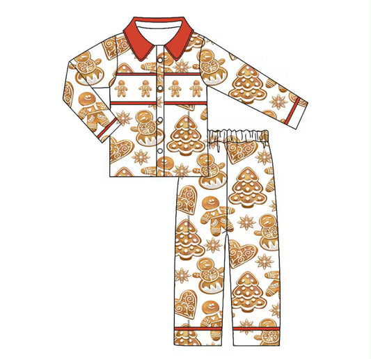 Boys Gingerbread Christmas Pyjamas