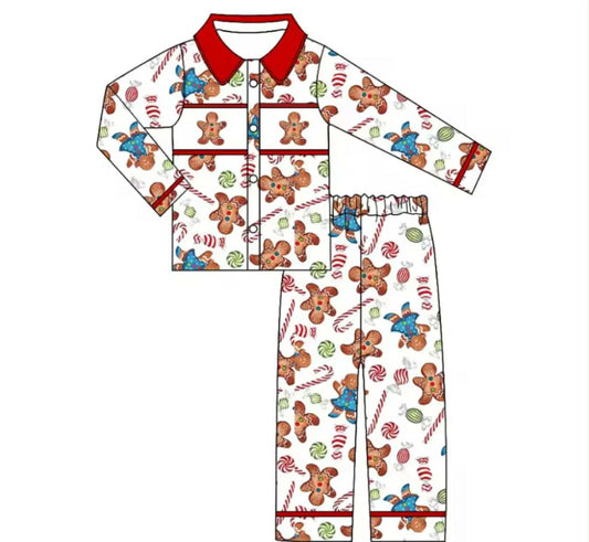 Boys Christmas Cookie Pyjamas