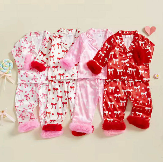 Little Bow Fluffy Pj's